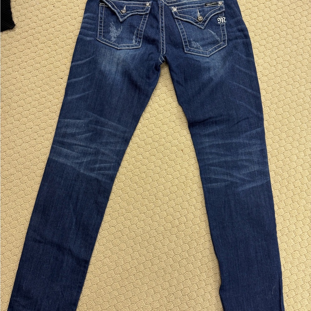 Miss Me Dark Blue Skinny Jeans
